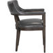 Brylea Brown / Brentwood Charcoal Leather Dining Armchair